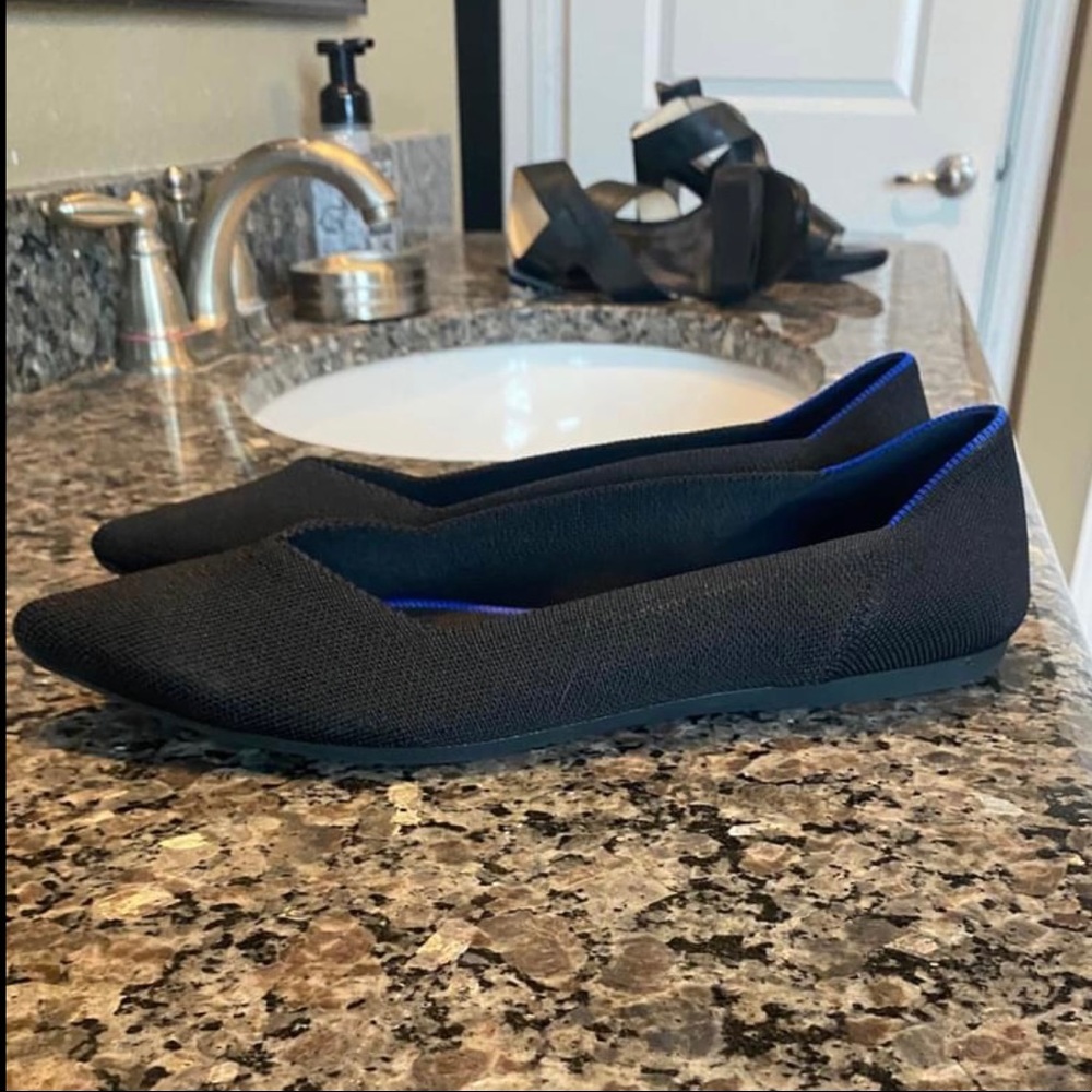 Rothy’s Pointed Black Flats 10.5